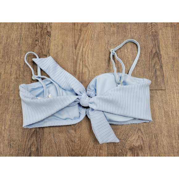 Sanctuary Light Blue High Waist Bikini 2 Piece Bathing Suit M/L - Picture 5 of 6